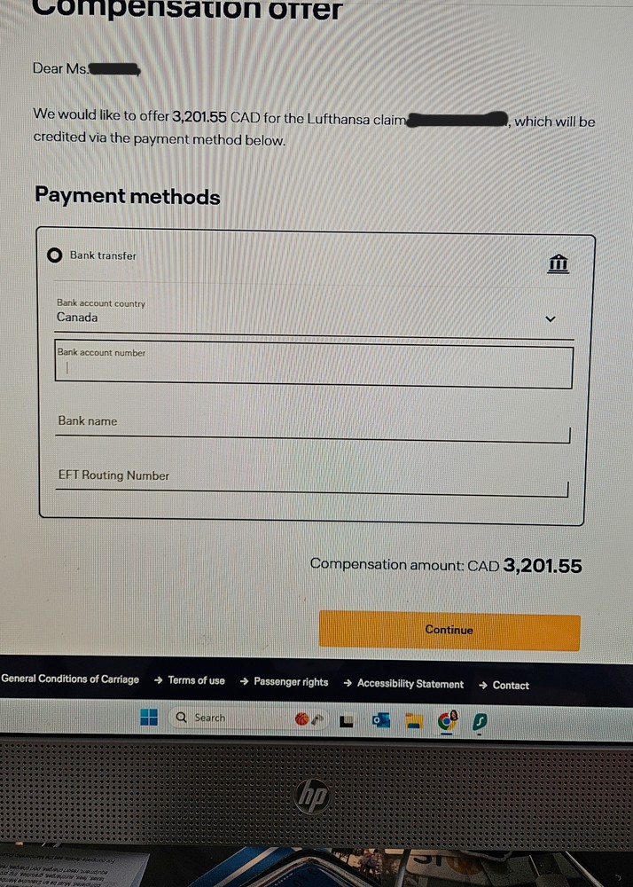 Lufthansa Cancelled Flight Compensation Offer