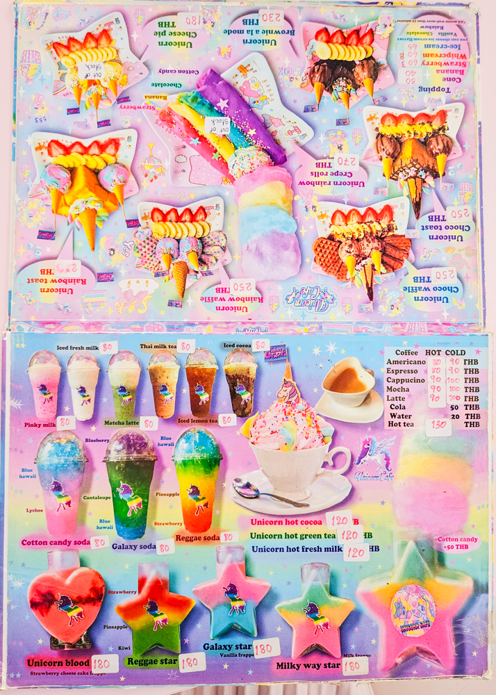 Bangkok Unicorn Cafe Menu 2