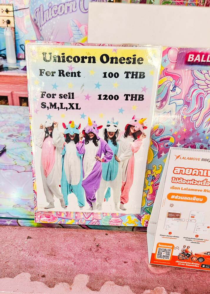 Bangkok Unicorn Cafe Onesies