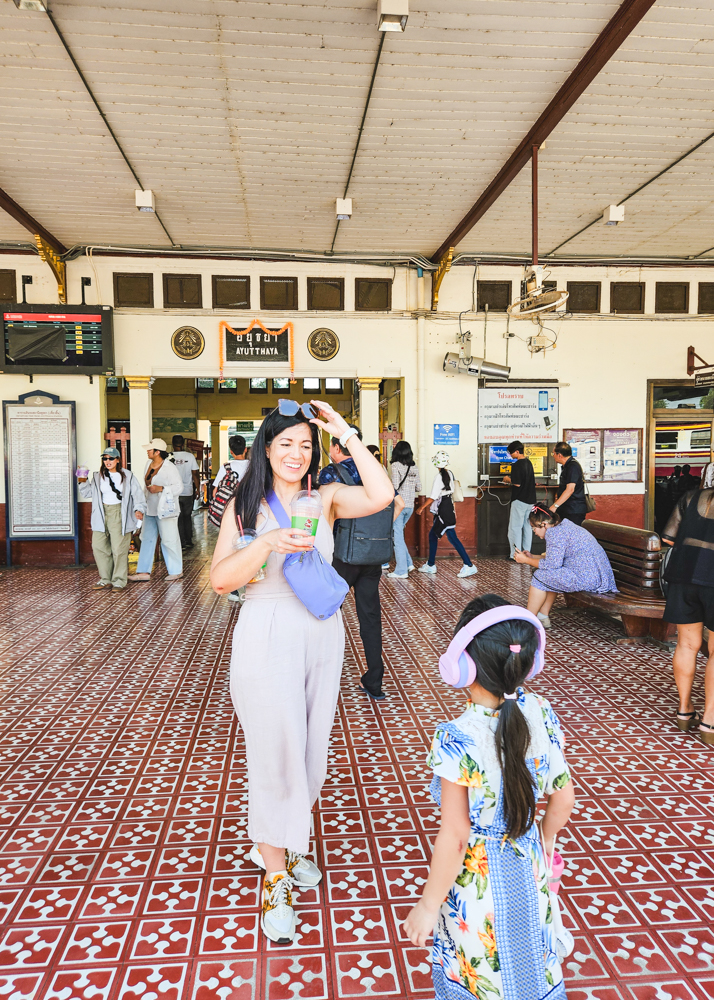 Arriving in Ayutthaya Train Station
