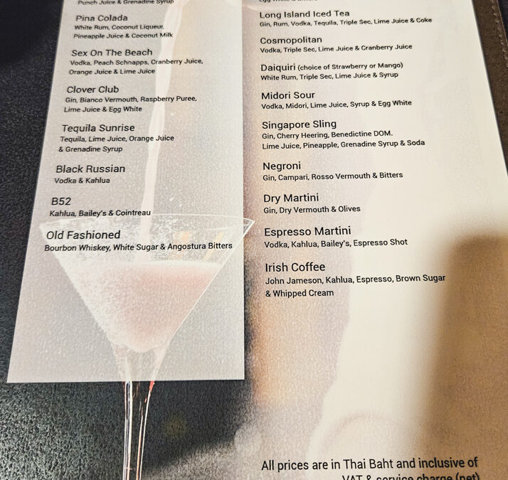 Island Escape by Burasari Eat Restaurant Cocktail Menu 2