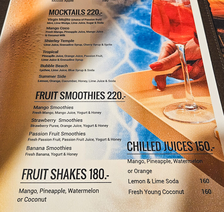 Island Escape by Burasari Eat Restaurant Mocktail Menu