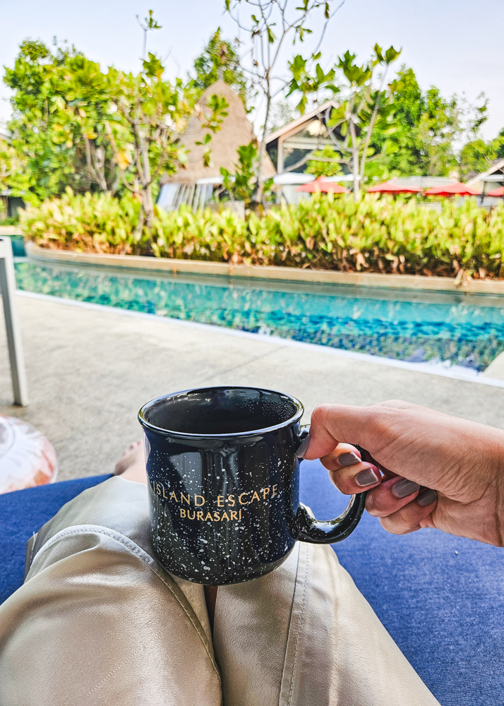 Island Escape by Burasari One-Bedroom Pool Access Villa Morning Coffee on Terrace