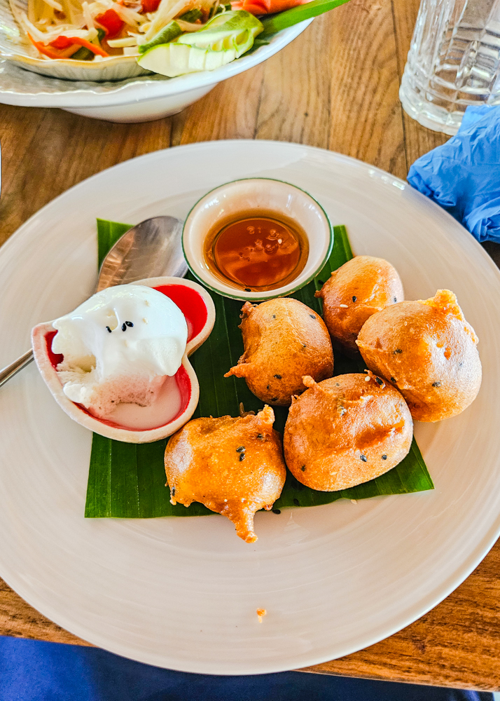 Island Escape by Burasari Thai Cooking Class Banana Fritters