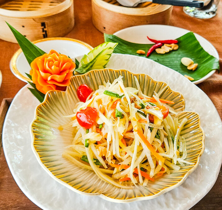 Island Escape by Burasari Thai Cooking Class Papaya Salad
