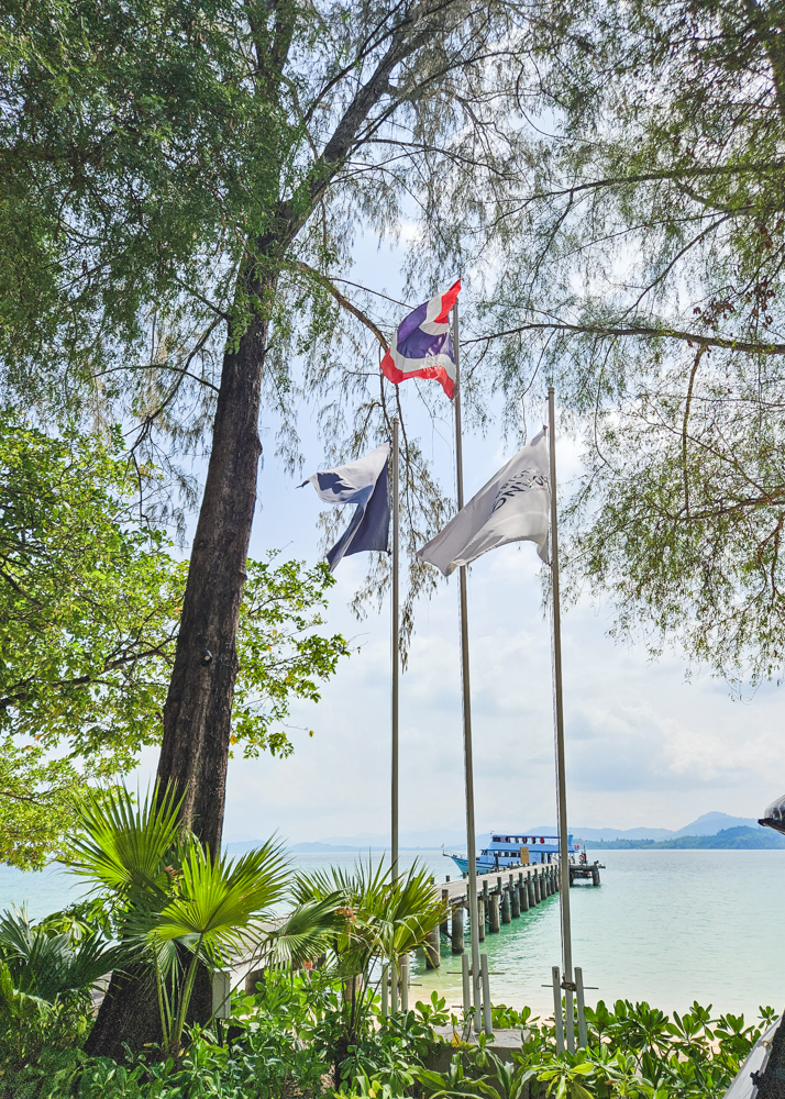 The Naka Island Departure Flags