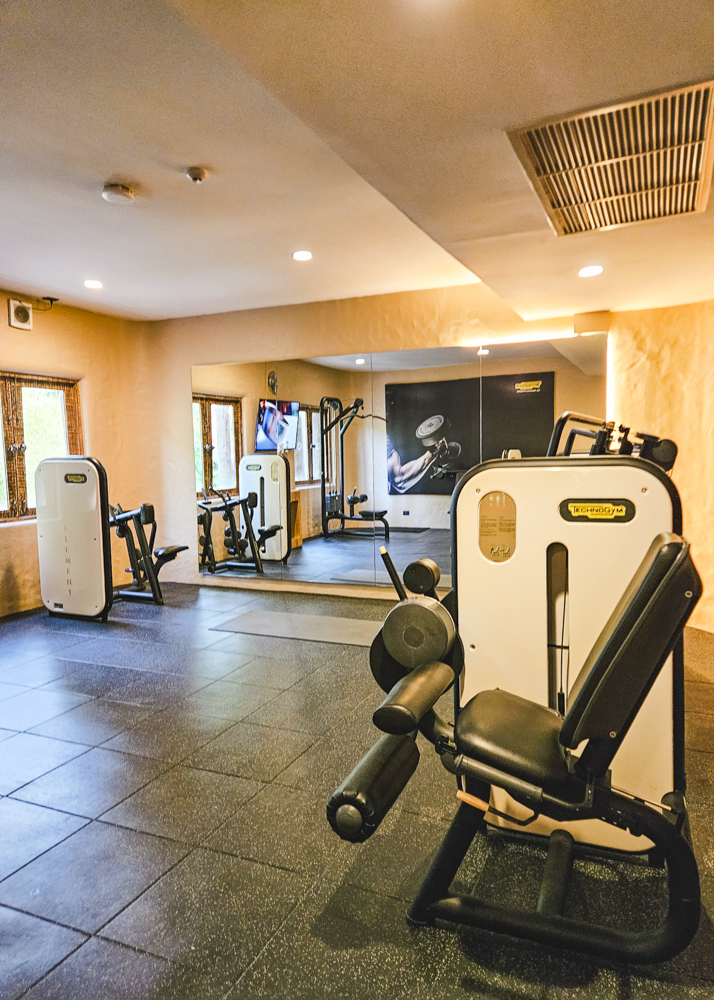The Naka Island Fitness Center Weight Machines