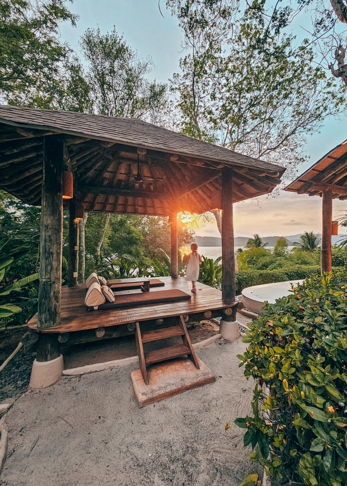 The Naka Island Sea View Villa Sala at Sunset