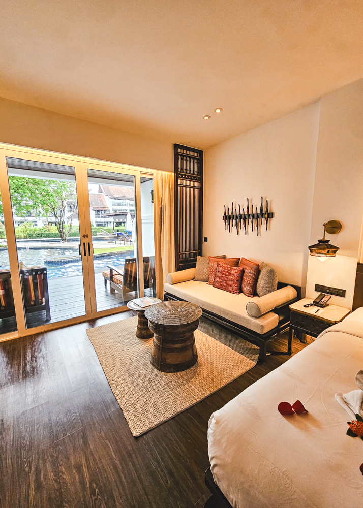 JW Marriott Khao Lak Deluxe Lagoon Pool Access Room Living Area