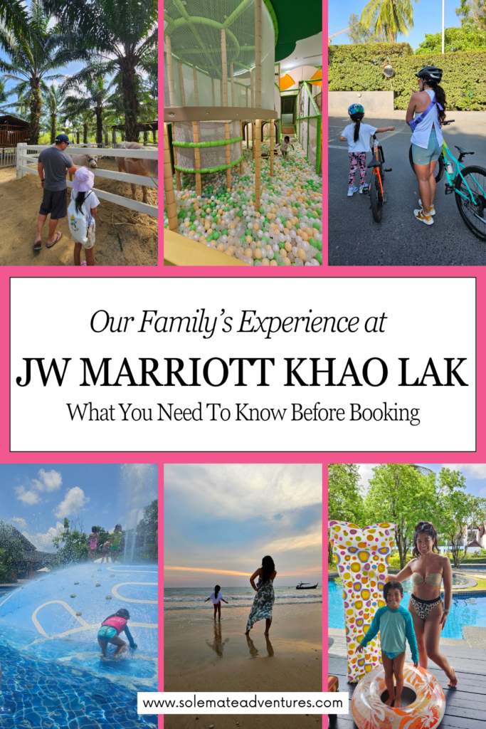 Our family's honest JW Marriott Khao Lak review. See our pool access room, kids’ club, restaurants, complimentary activities, and more!